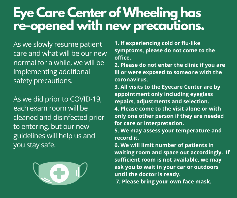 Eyecare Center of Wheeling Optometrist Eye Exam Wheeling, WV